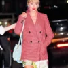 Taylor Swift AMAs 2022 Pink Double-Breasted Coat