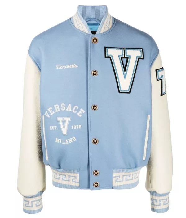Versace Blue Varsity Jacket
