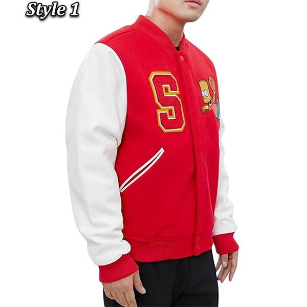 bart-simpson-red-and-white-varsity-jacket