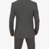 Two Button Gangster Grey 3 Piece Suit
