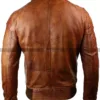 Men's Vintage G1 Aviator Rust Tan Brown Biker Leather Jacket