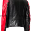 Cafe Racer Men's Retro Biker Speedster Black & Red Motorcycle Jacket