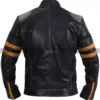 Vintage Motorcycle Men's Black Distressed Biker Jacket