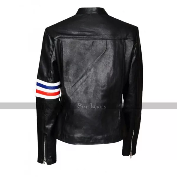 Eliza Coupe Future Man Tiger Black Biker Jacket
