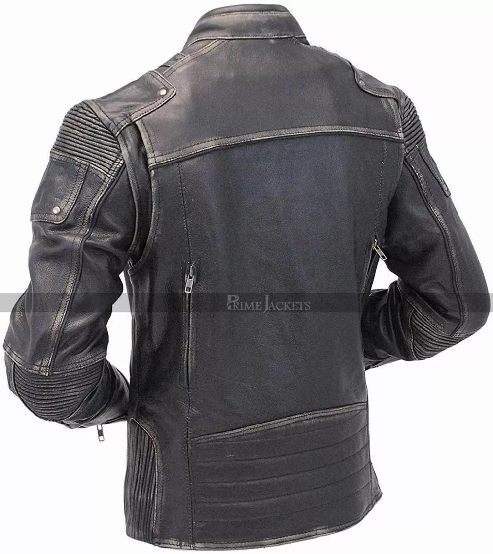 Vintage Black Rider Biker Jacket