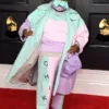Grammy Awards 2021 Chika Pastel Fashion Coat