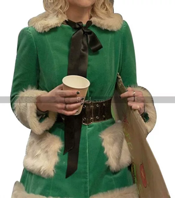 Last Christmas Kate Green Fur Coat