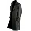 Jon Bernthal Punisher Black Leather Trench Coat