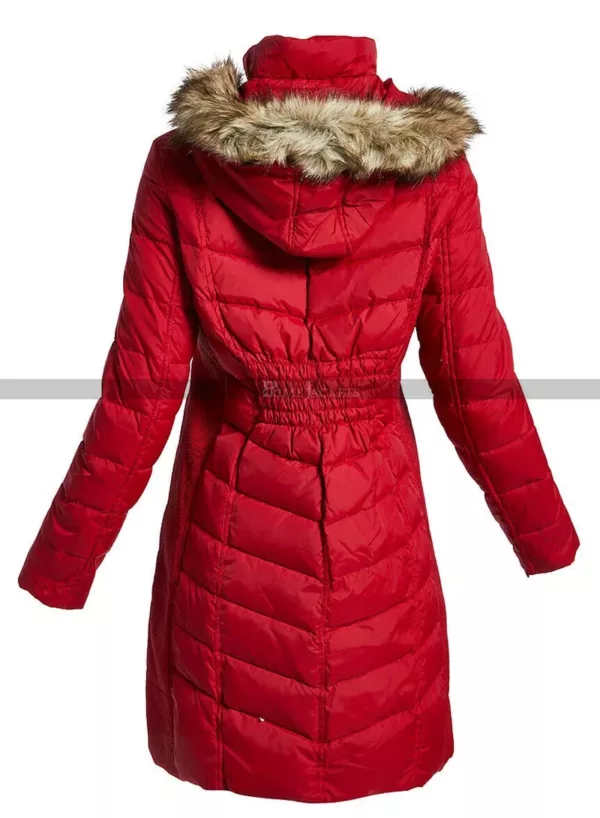 Women's Down Coat with Fur Hood
