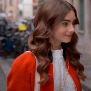 Emily In Paris Season 2 Emily Cooper Orange Jacket