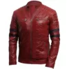 Fight Club Tyler Durden Retro Black Leather Jacket