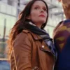 Lois Lane Superman and Lois Brown Leather Jacket
