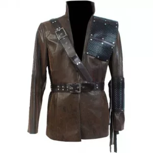 Malcolm Merlyn Dark Archer Arrow Leather Jacket