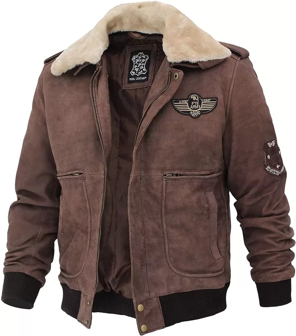 Mens Real Leather B2 Bomber Flight Suede Jacket | Prime Jackets