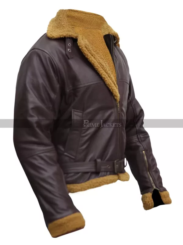 Sheepskin B3 Mens Shearling Bomber Leather Jacket