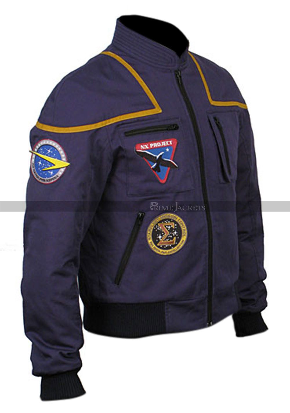 Star Scott Bakula (Jonathan Archer) Flight Blue Suit Trek Enterprise Jacket