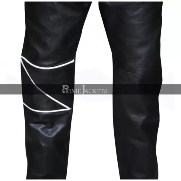 The Crow Eric Draven Black Leather Coat Pants
