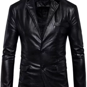 Mens Lambskin Leather Blazer Jacket