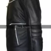 Breaking Bad S5 Jesse Pinkman Black Leather Jacket