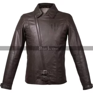 Geralt W3 Wild Hunt Witcher Claw Brown Leather Jacket