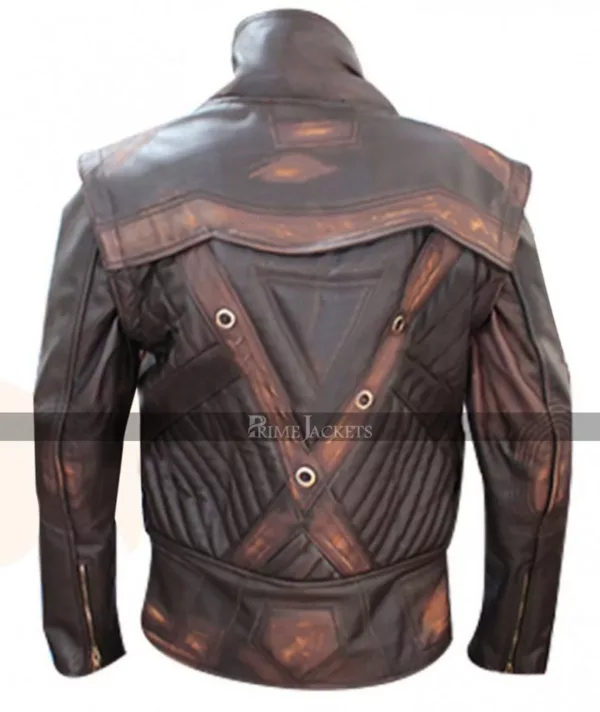 Distressed Copper Aniline Vintage Brown Classic Leather Jacket