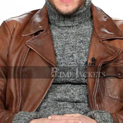 The Resident Matt Czuchry Brown Leather Jacket