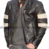 KRGT-1 Motorcycle Keanu Reeves Black Leather Jacket