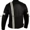 X-men Black White Stripes Vintage Leather Jacket