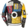 Men Nip Rock Motorcycle Studded Jacket