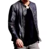 Horrible Bosses 2 Chris Pine (Rex Hanson) Black Leather Jacket