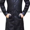 Neo Matrix Trench Coat Keanu Reeves Black Trench Coat