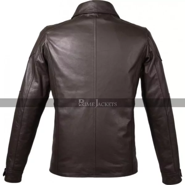 Geralt W3 Wild Hunt Witcher Claw Brown Leather Jacket