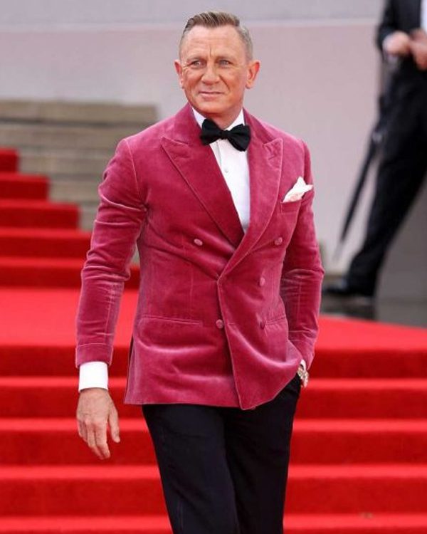 Premiere James Bond Pink Velvet Blazer