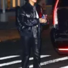 Rihanna Leather Bomber Jacket