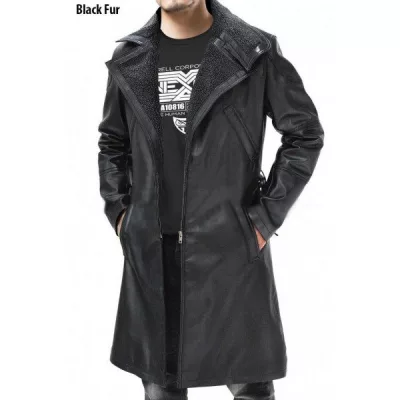 Ryan Gosling Blade Runner 2049 Officer K Fur Leather Coat