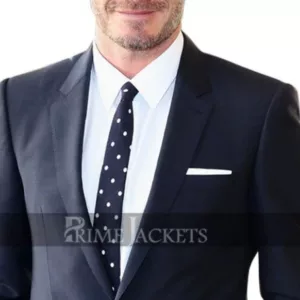 David Beckham Blue Suit