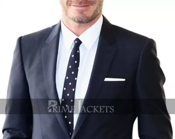 David Beckham Blue Suit