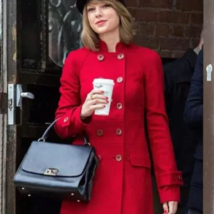 Taylor Swift Double Breasted Red Coat