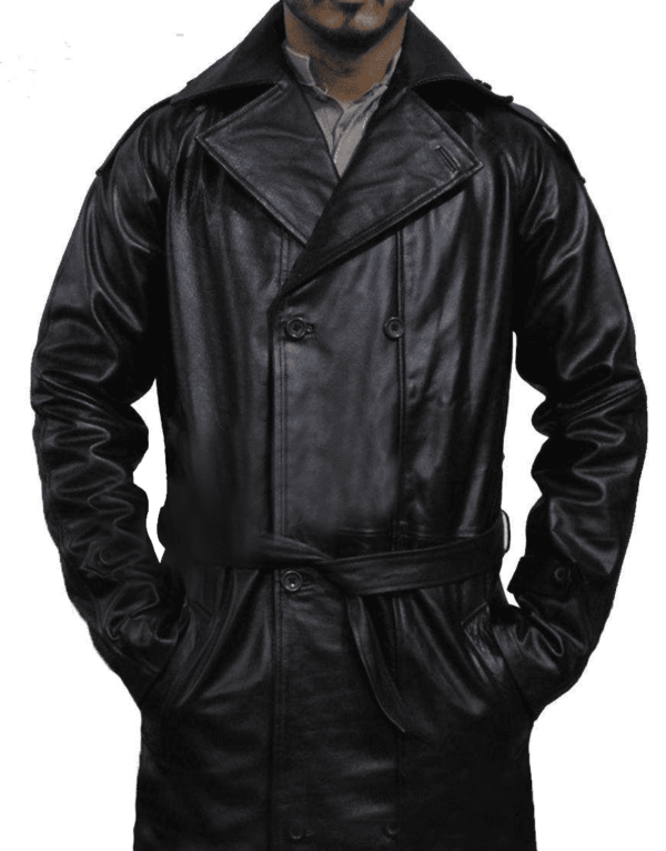 The Crow Eric Draven Black Leather Coat Pants