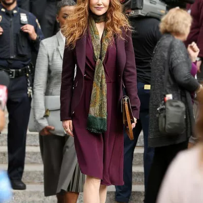 The Undoing Purple Coat Nicole Kidman