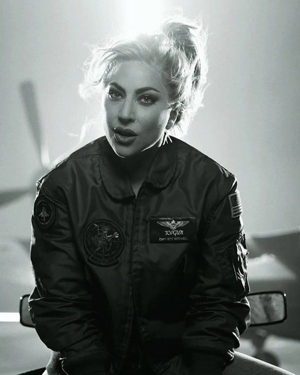 Top Green Gun Flight Lady Gaga Jacket