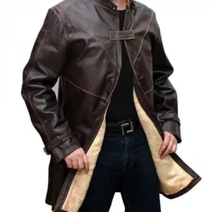 Watch Wd Aiden Dogs Pearce Trench Leather Coat