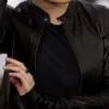 Kristen Stewart Designer Black Leather Jacket
