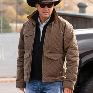 John Dutton Yellowstone Season 4 Quilted Jacket