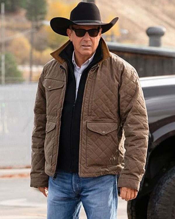John Dutton Yellowstone Season 4 Quilted Jacket