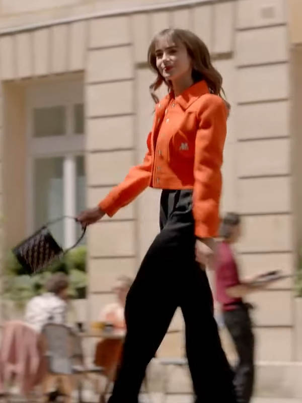 Emily Cooper Emily In Paris Season 3 Orange Jacket