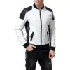 Faux Leather Black And White Jacket