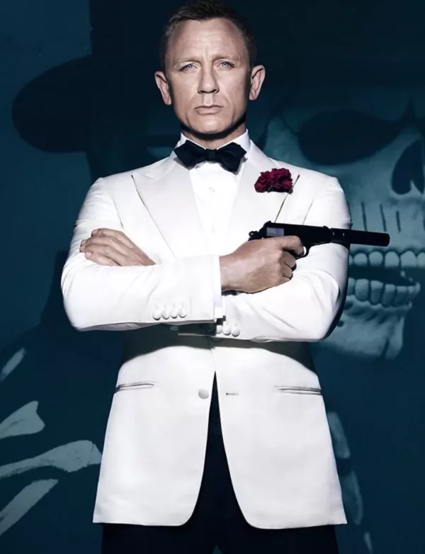 Spectre James Bond White Tuxedo – Free Bow Tie