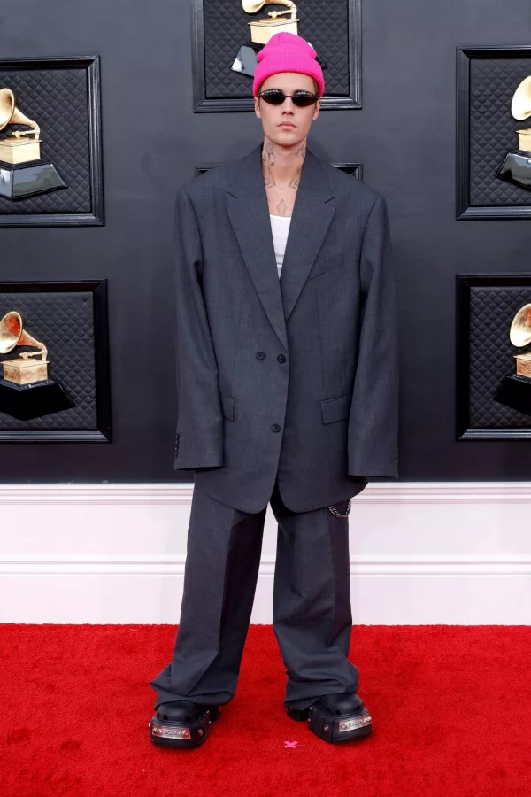 Justin Bieber Grammy 2022 Suit