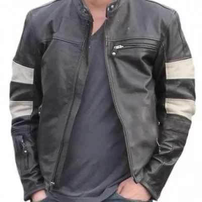 KRGT-1 Motorcycle Keanu Reeves Black Leather Jacket